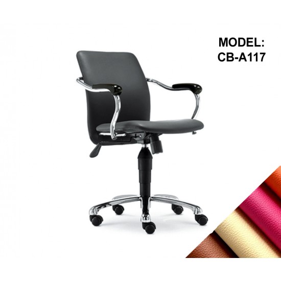 LEATHER-REXINE CHAIR