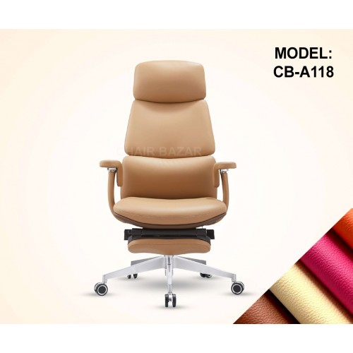 LEATHER-REXINE CHAIR