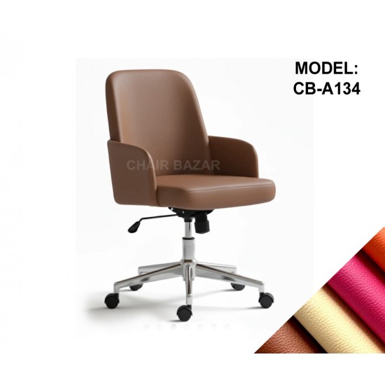 LEATHER-REXINE CHAIR