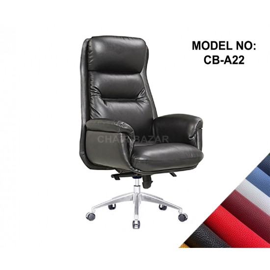 LEATHER-REXINE CHAIR