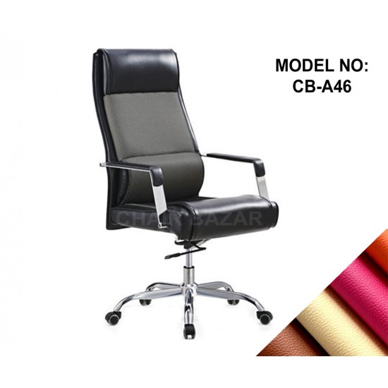 LEATHER-REXINE CHAIR