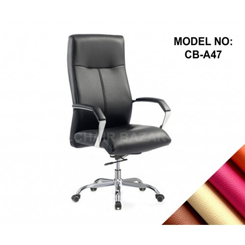 LEATHER-REXINE CHAIR