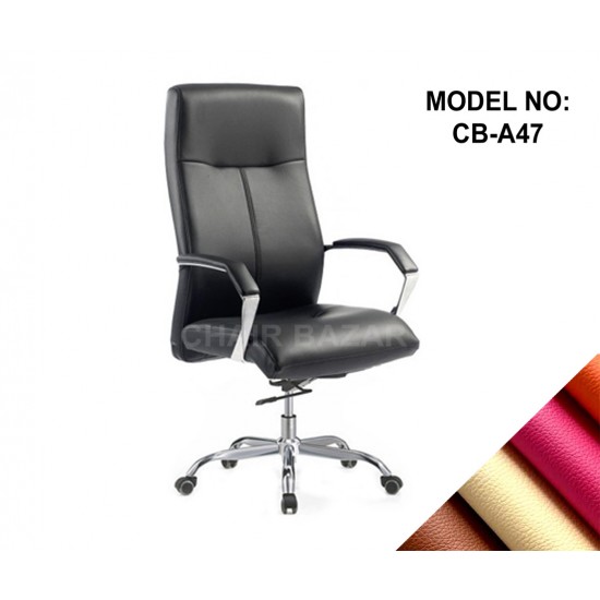 LEATHER-REXINE CHAIR