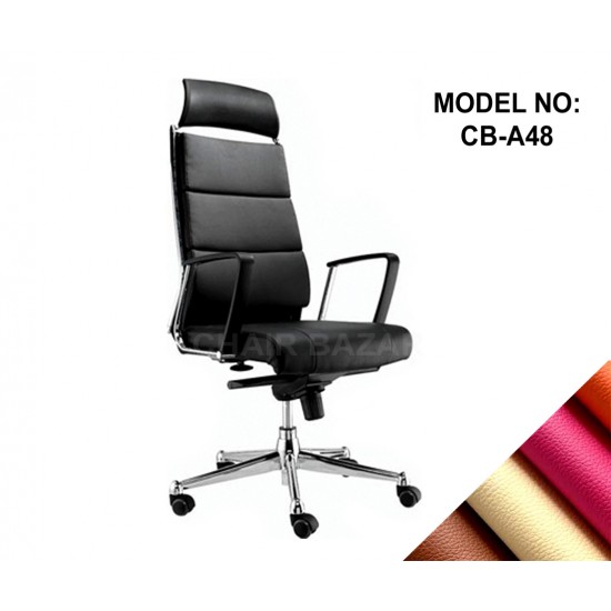 LEATHER-REXINE CHAIR