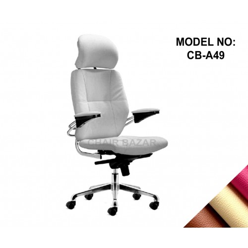 LEATHER-REXINE CHAIR