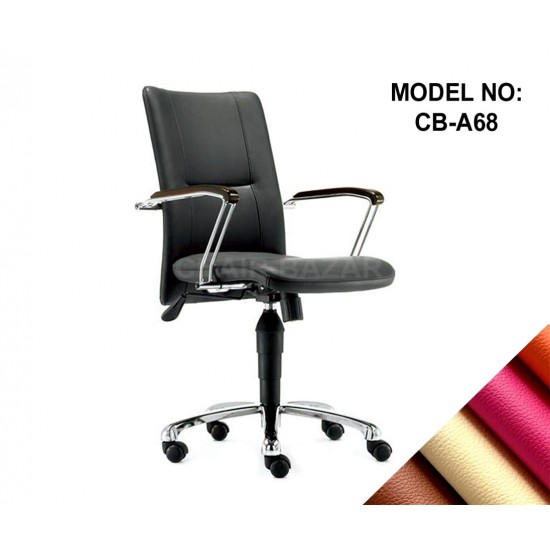 LEATHER-REXINE CHAIR