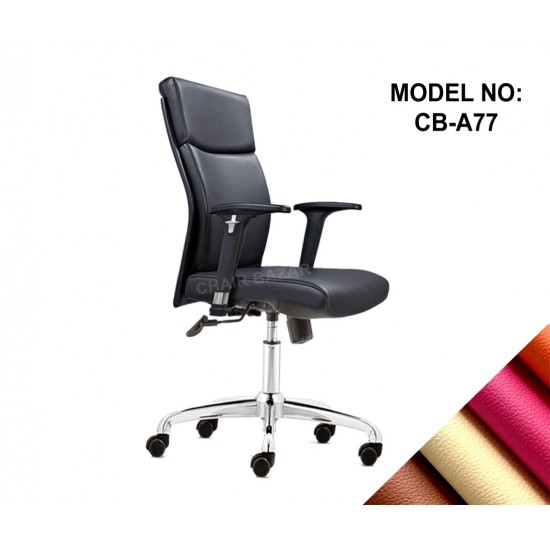 LEATHER-REXINE CHAIR