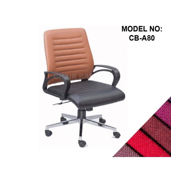LEATHER-REXINE CHAIR