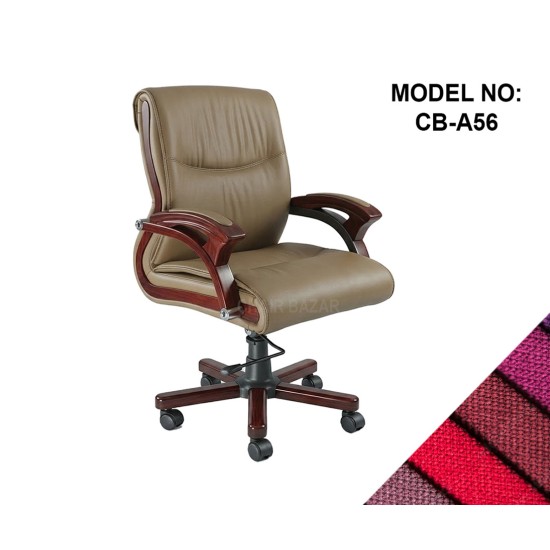 LEATHER-REXINE CHAIR